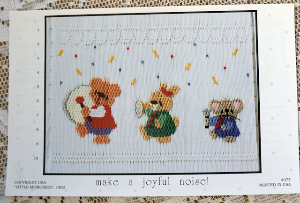 Little Memories Smocking Plate Make A Joyful Noise! 077 OOP